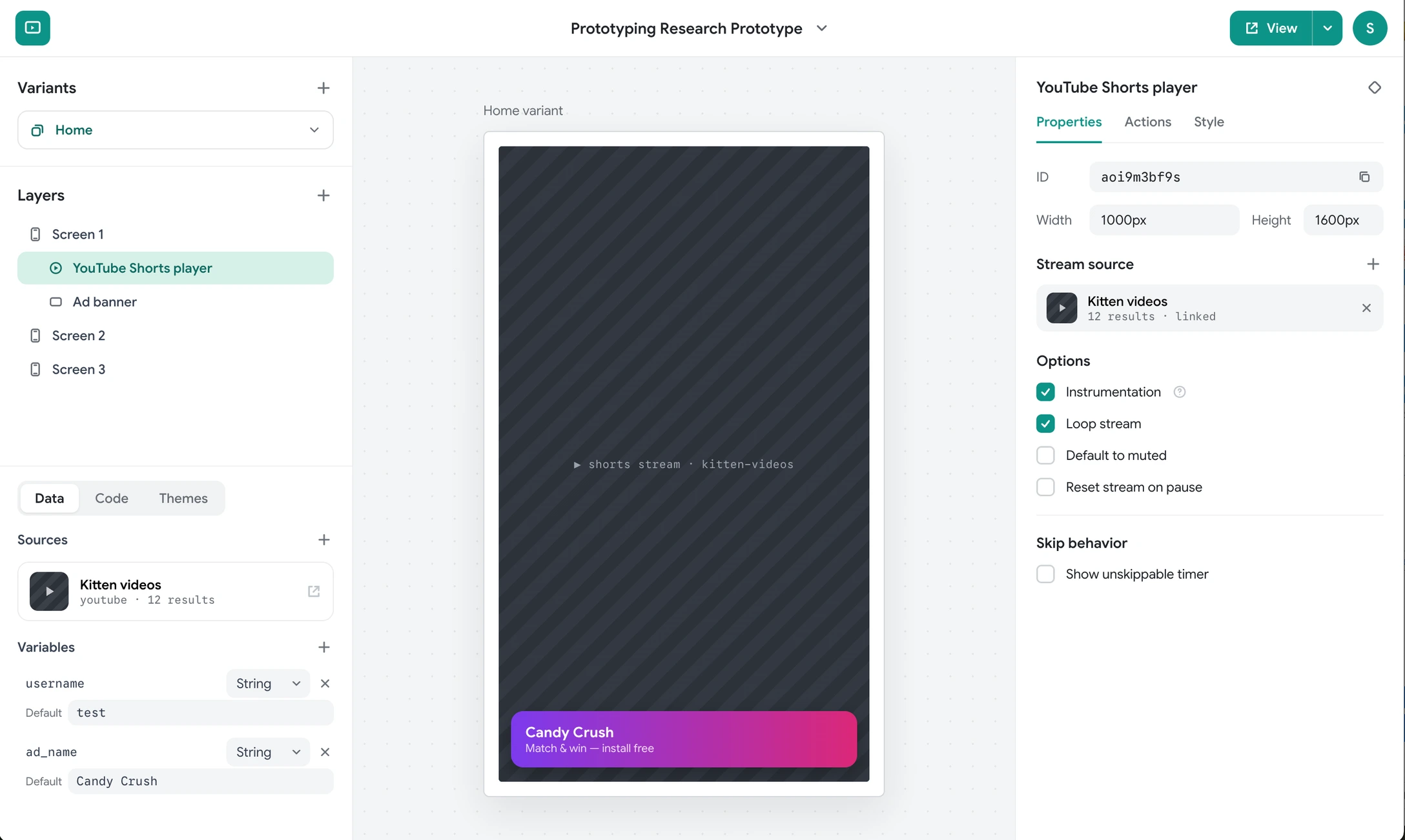 The redesigned editing screen showing distinct sections and clearer interactions